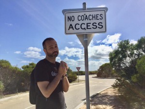 Pinnacle desert sign for coaches